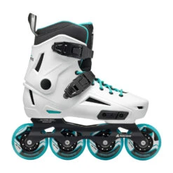 Rollerblade Lightning Womens Inline Skates -Pulley Shop 35459 WHITEAQUA 3 c6901be4 9fb3 49b8 8c88 cb6fb6476ece