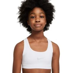Nike Classic 1 Girls Sports Bra -Pulley Shop BV1435 100WHITE